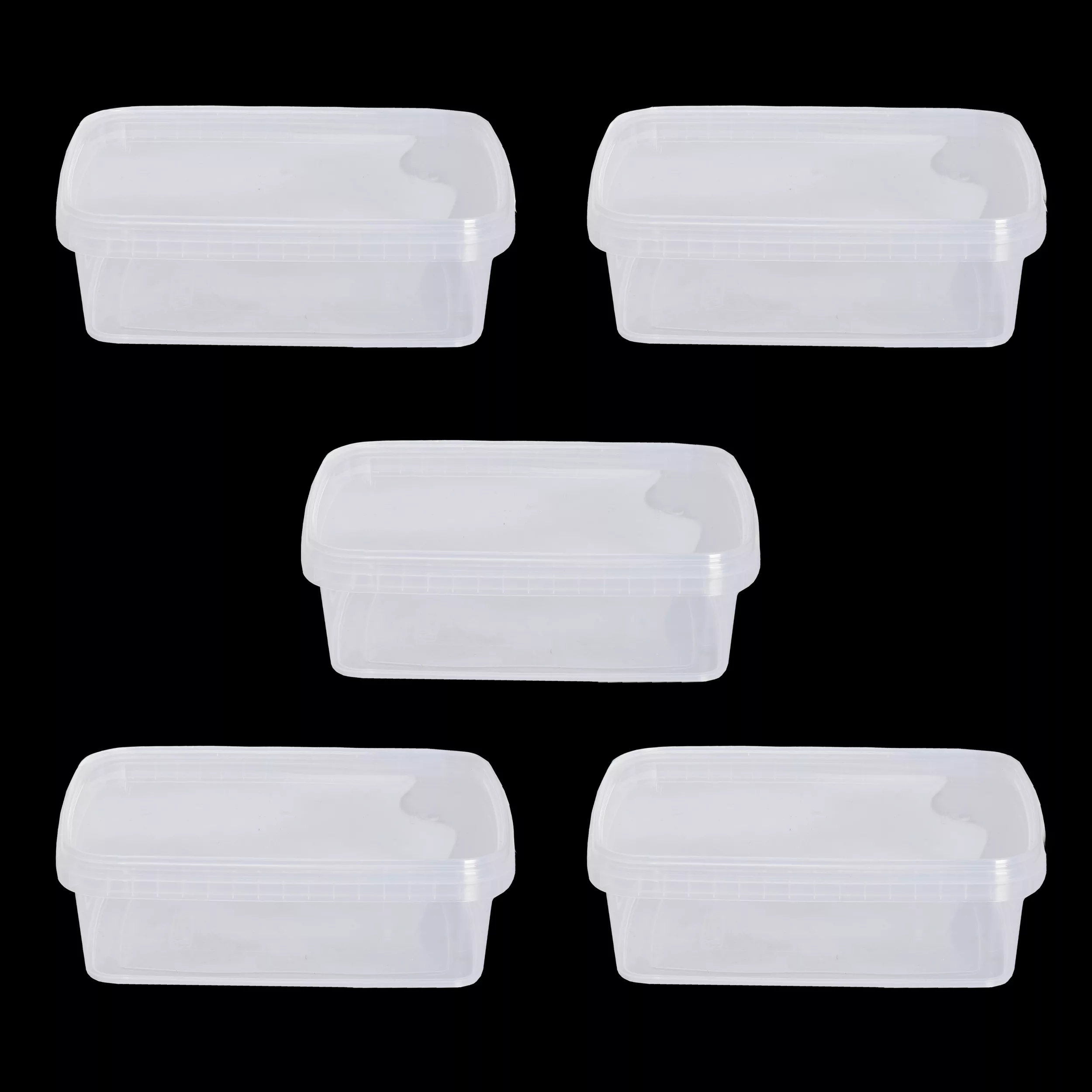 ظرف نگهدارنده مدل مستطیل مجموعه 5 عددی