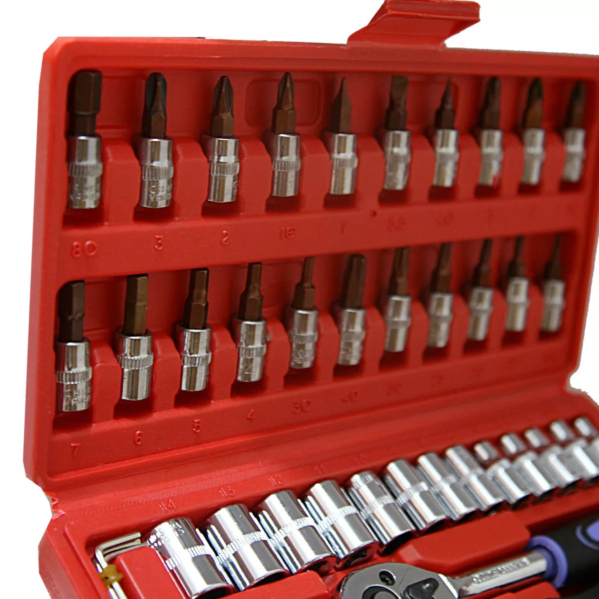 مجموعه 46 عددی اچار و سری بکس مدل BT-0046