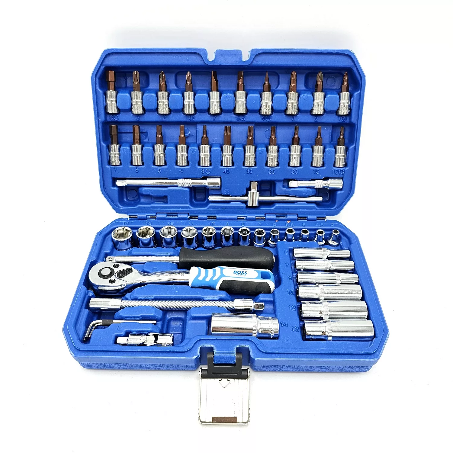 آچار بکس باس مدل BS123ST160_24 مجموعه 53 عددی آچار بکس باس مدل BS123ST160_24 مجموعه 53 عددی