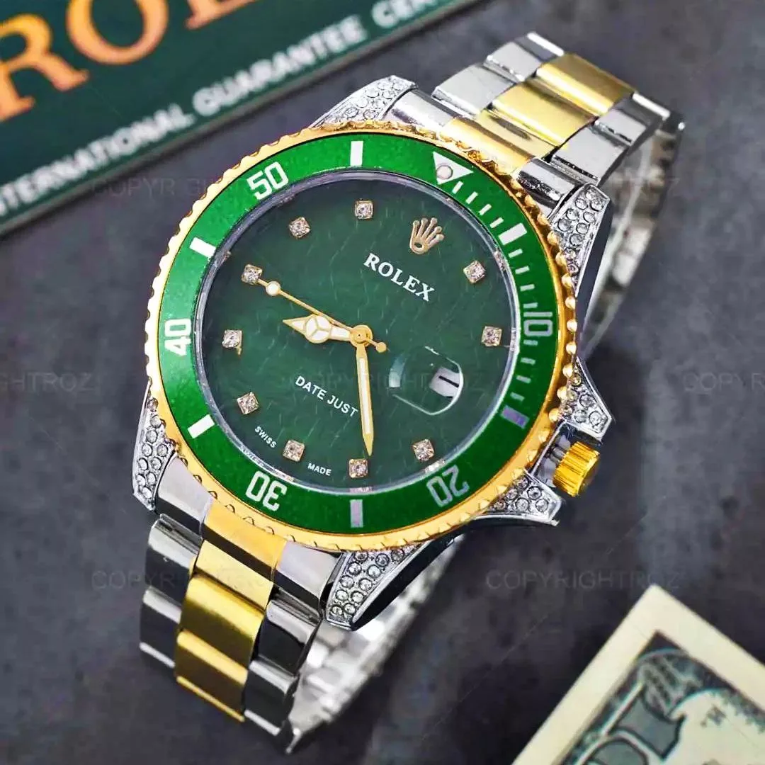 ساعت مچی عقربه‌ای مردانه  مدل ساب مارین نگینی 01