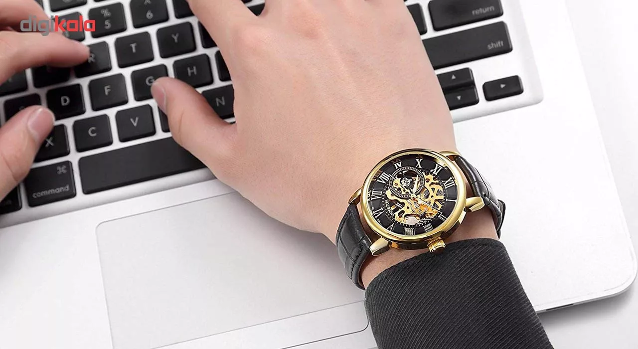 ساعت مچی عقربه ای مردانه اورکینا مدل WG076GB