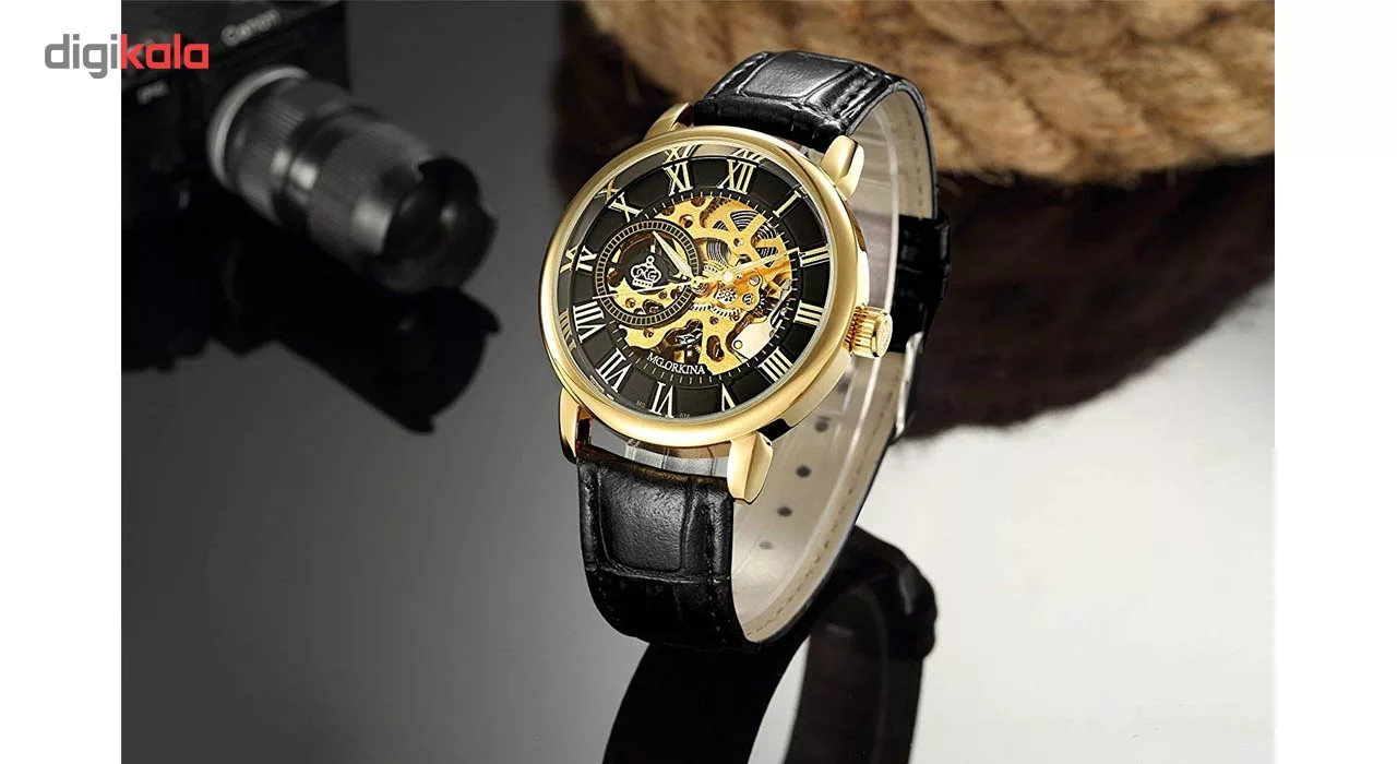 ساعت مچی عقربه ای مردانه اورکینا مدل WG076GB