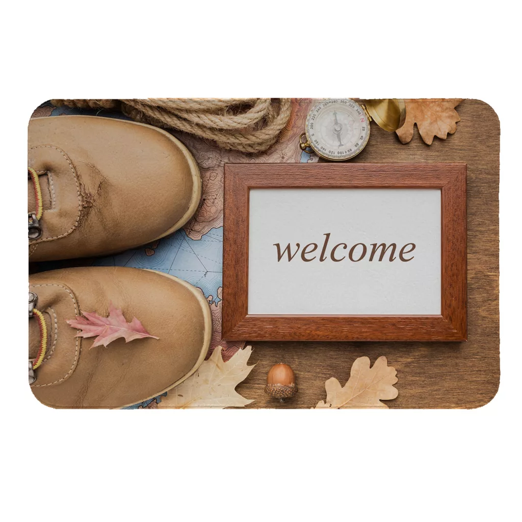 پادری طرح welcome کد 8477 سایز 80 × 50 سانتی متر