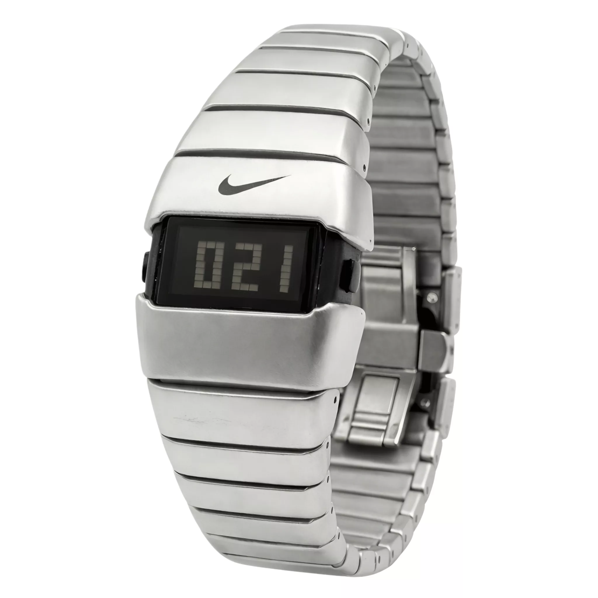 ساعت مچی دیجیتال مردانه مدل تک زمانه بند کربنی سبک قفل مخفی کد ۱