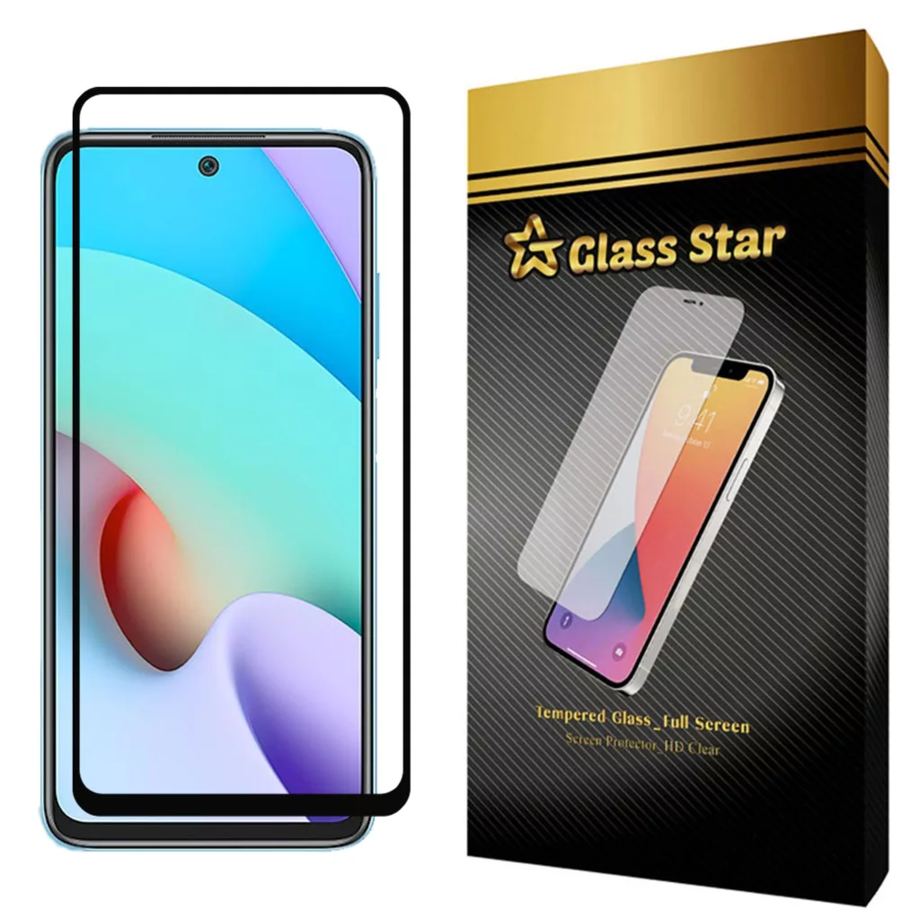 محافظ صفحه نمایش گلس استار مدل FULL مناسب برای گوشی موبایل شیائومی Redmi 10
