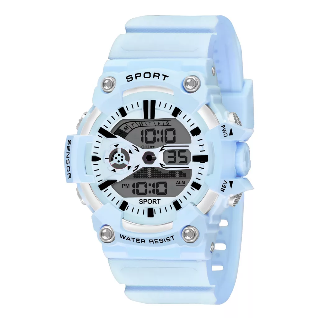 ساعت مچی دیجیتال مدل تک زمانه بند پیو کرنومتر دار کد a1