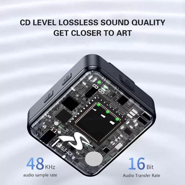 میکروفن یقه ای مدل sx63 با درگاه اتصال type-c و lightening