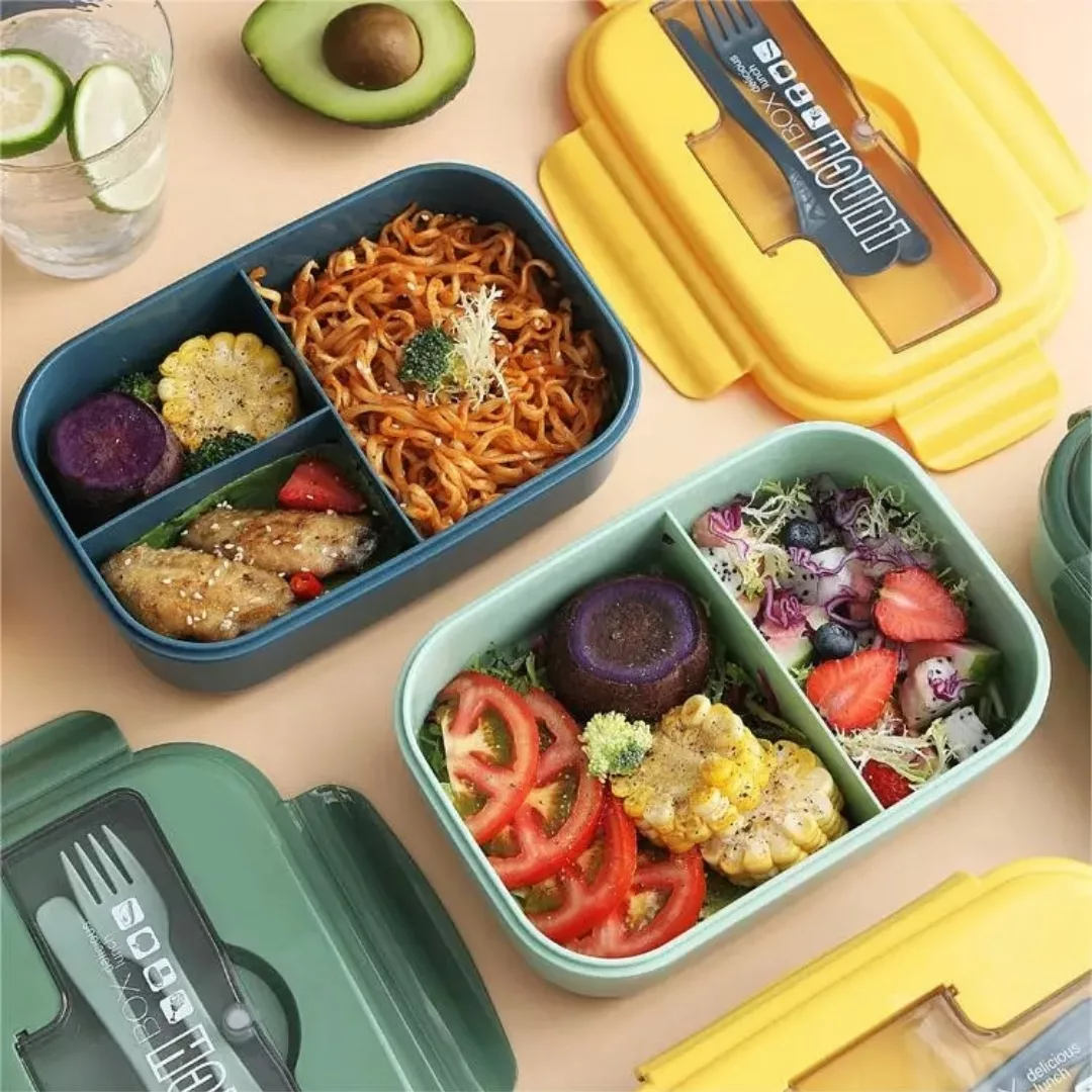 ظرف غذا مدل چنار کد 12 به همراه قاشق و چنگال