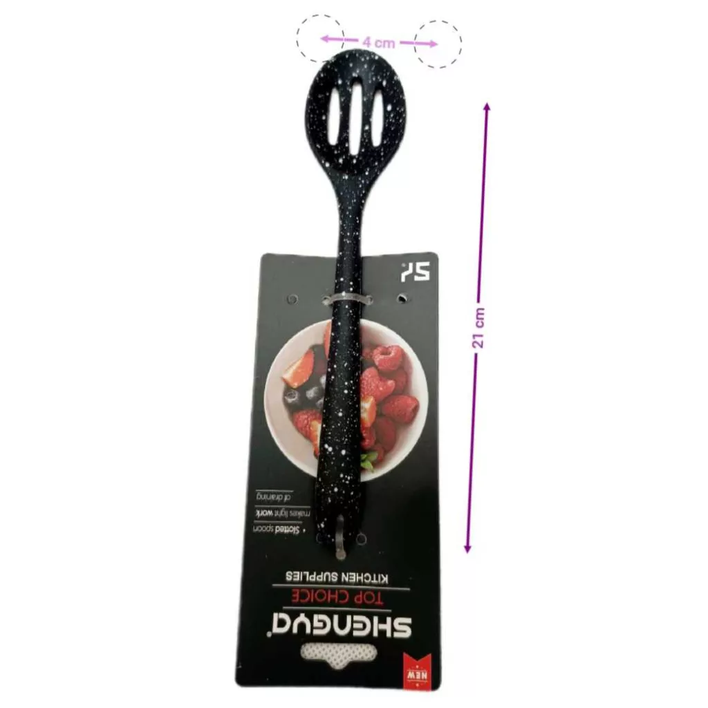 سرویس کفگیر و قاشق 3 پارچه شنگیا مدل سیلیکونی کهکشانی طرح منیاتوری