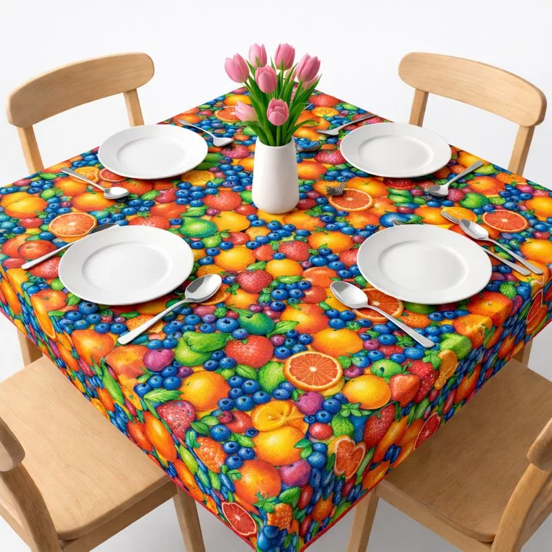 سفره ۸ نفره مدل رنگارنگ ۶۷۵ سایز ۱۴۰*۱۰۰ سانتیمتر