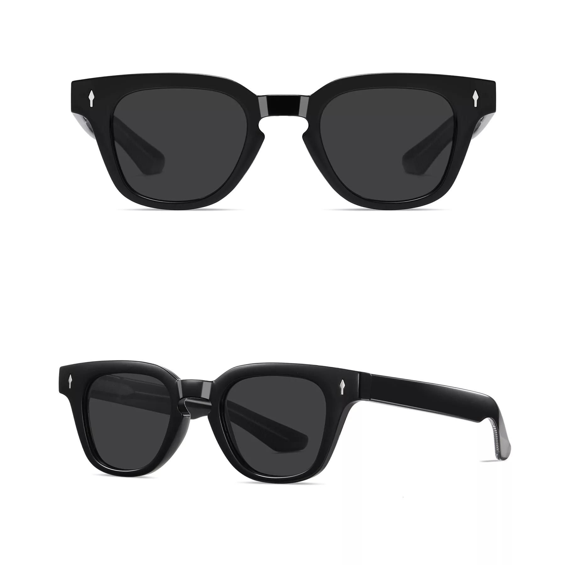 عینک آفتابی مستطیلی  آلبرت وگ مدل S31110C1 Acetate Avantgarde Visionary