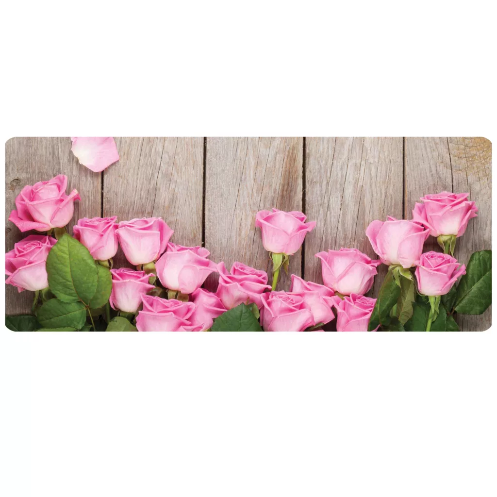 پادری مدل عریض جلوسینکی طرح گل رنگین رز کد L6-502 سایز 46×109 سانتی متر