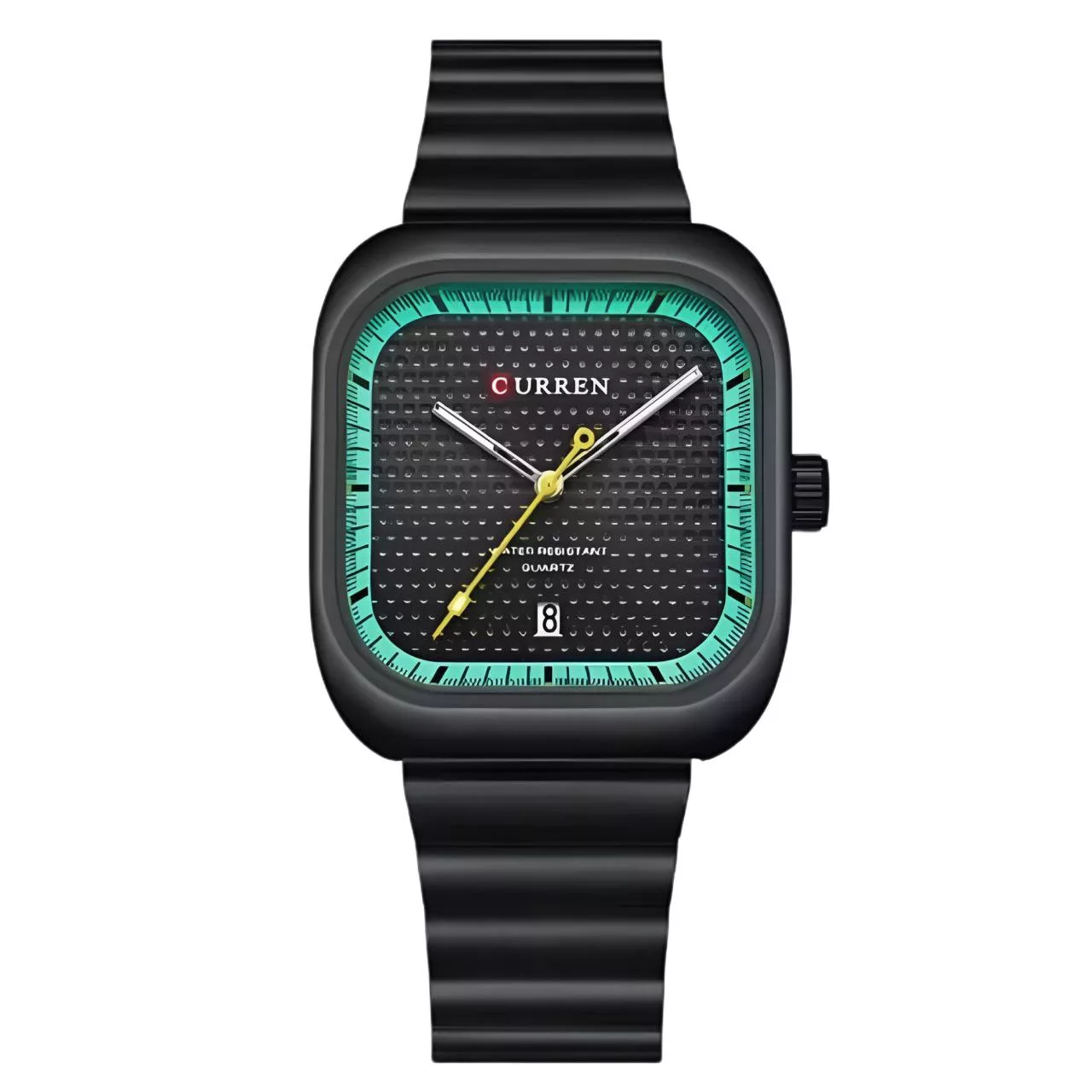 ساعت مچی عقربه‌ای مردانه کوارتز مدل بند ریلی کلاسیک کد 04