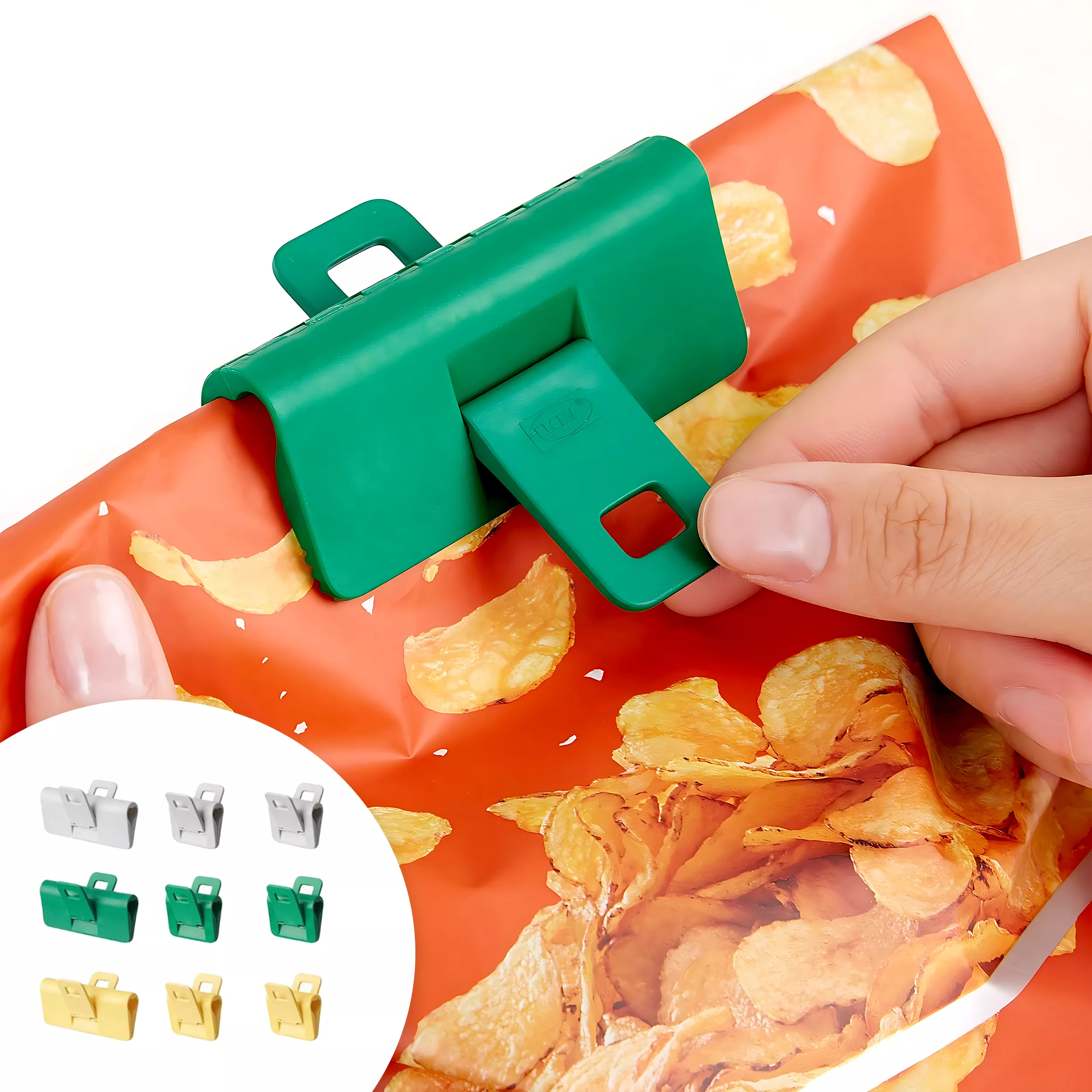 گیره کیسه ایکیا مدل ORINGABBORRE بسته 9 عددی