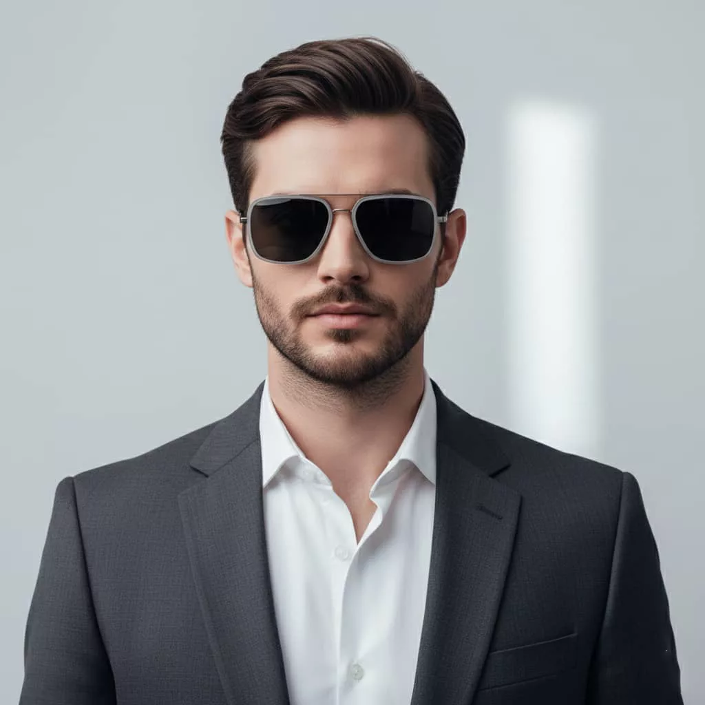 عینک آفتابی مستطیلی پلیس مدل SPL TR 8040 POLAR C10