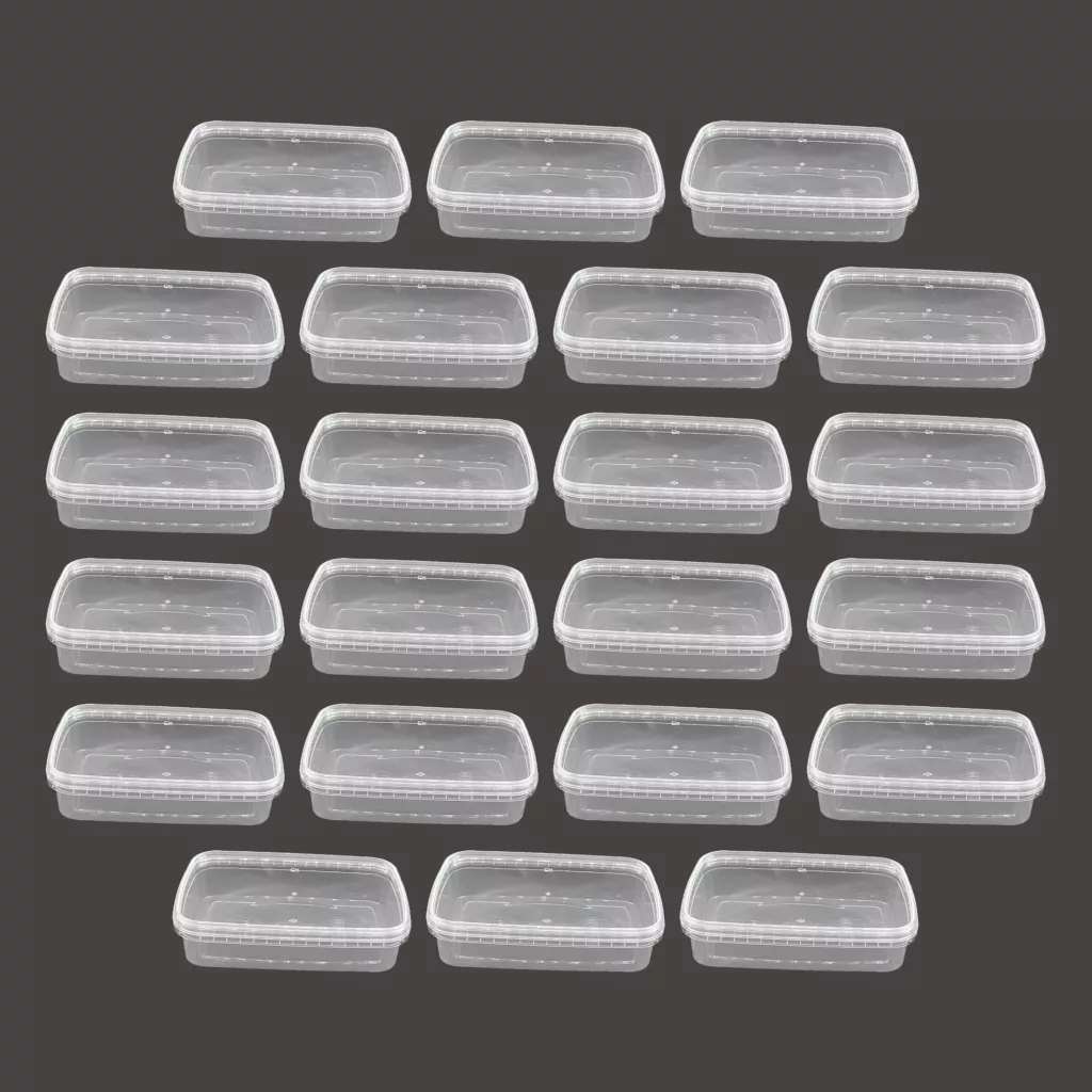 ظرف نگهدارنده پولاد مدل فریزری و مایکروویوی کد P700 بسته 22 عددی