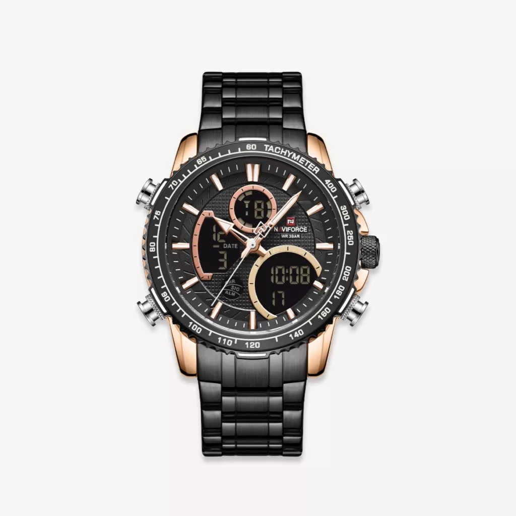 ساعت مچی عقربه‌ای مردانه نیوی فورس مدل 9182BK