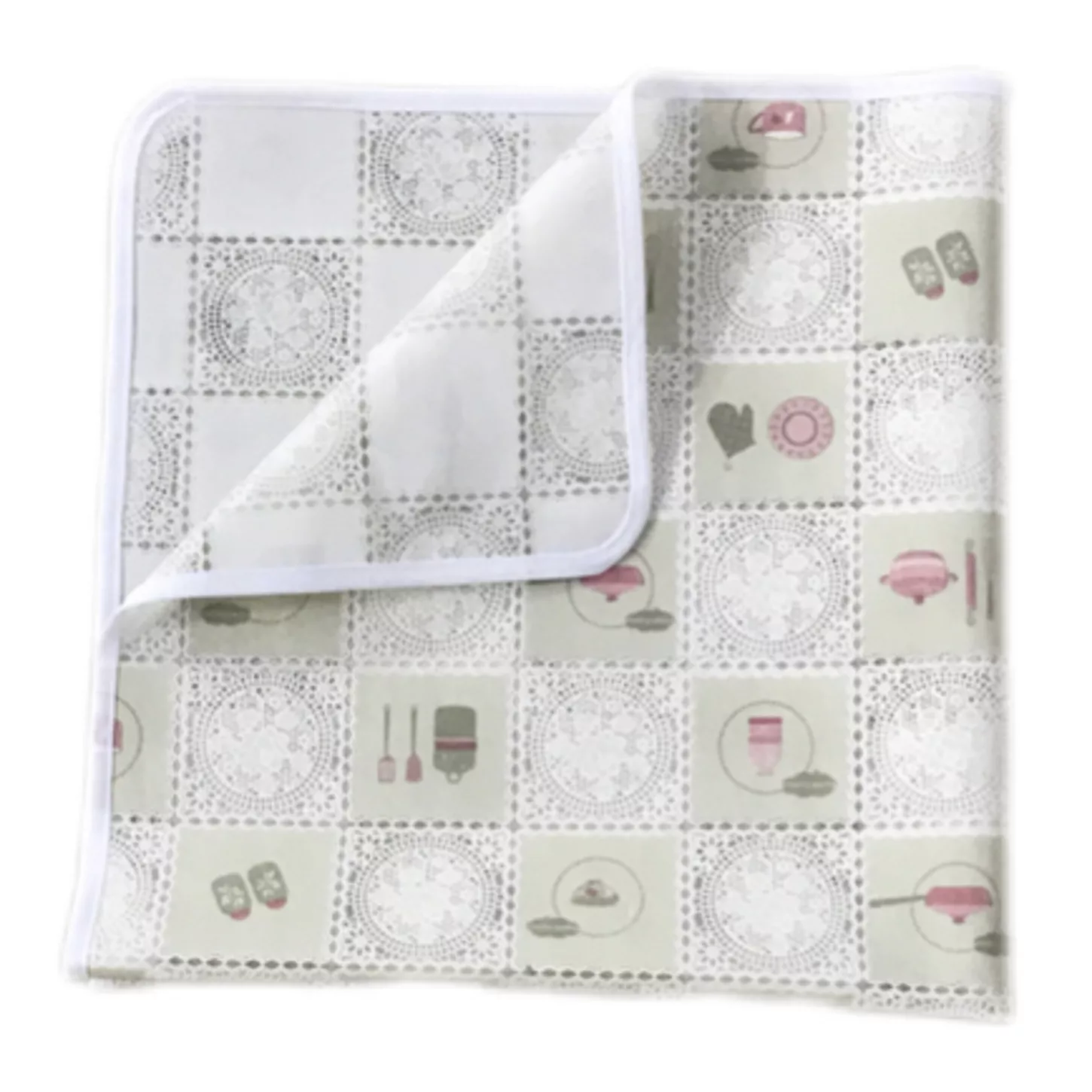 سفره 12 نفره مدل رویال طرح گیپور سایز 250×140 سانتی متر