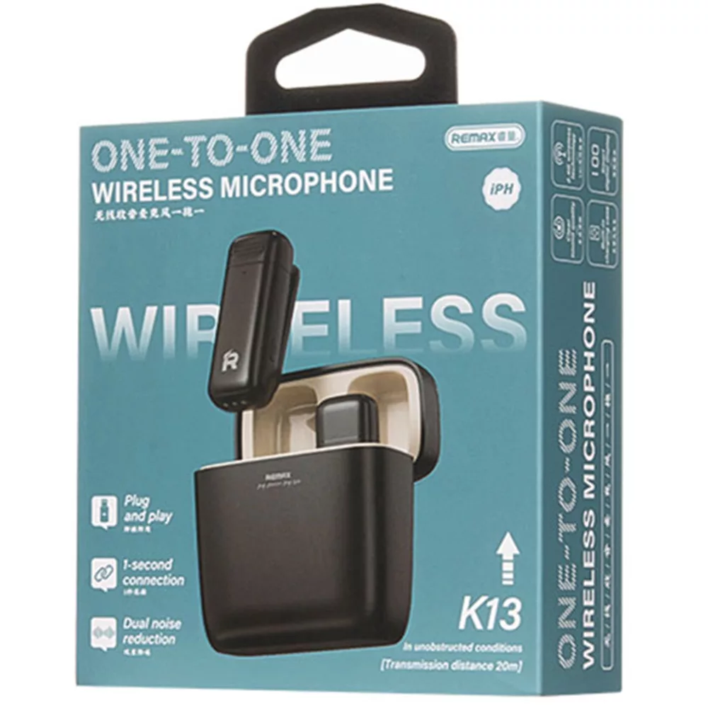 ست میکروفن بی سیم ریمکس مدل رابط لایتنینگ کد K13