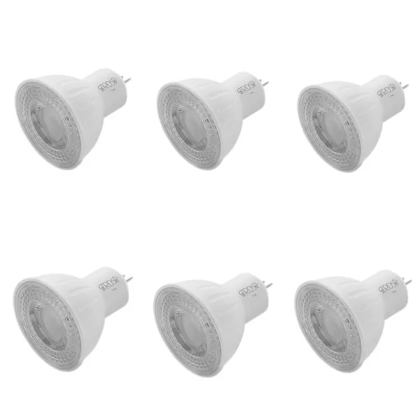 لامپ ال ای دی 7 وات آتروسا مدل هالوژنی پایه GU5.3 مجموعه 6 عددی