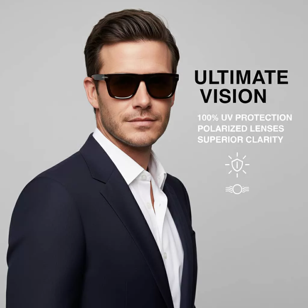 عینک آفتابی مستطیلی دیوید بکهام مدل DB 7019 C2 BS