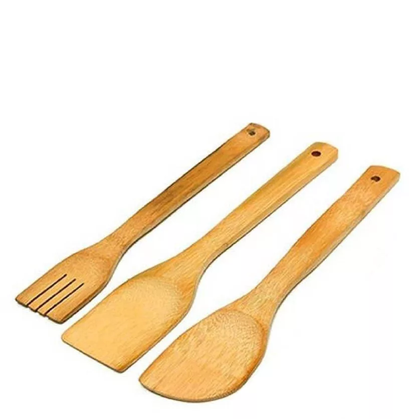 کفگیر چوبی کد AR92 مجموعه 3 عددی