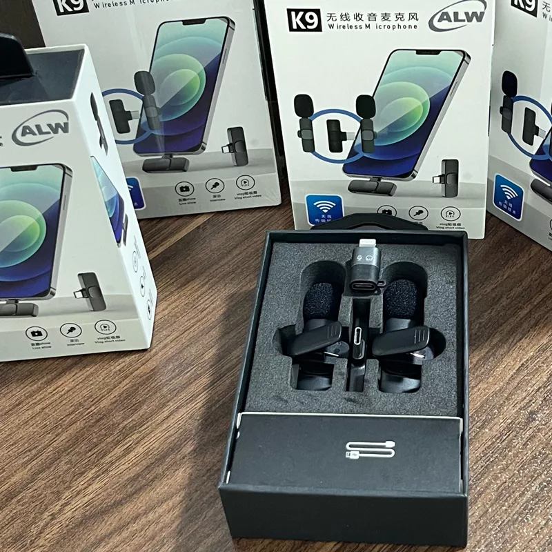 میکروفن یقه ای ای ال وی مدل K9  بسته 2 عددی