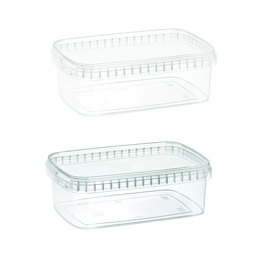 ظرف ماکروویو طب پلاستیک مدل 1000C بسته 2 عددی