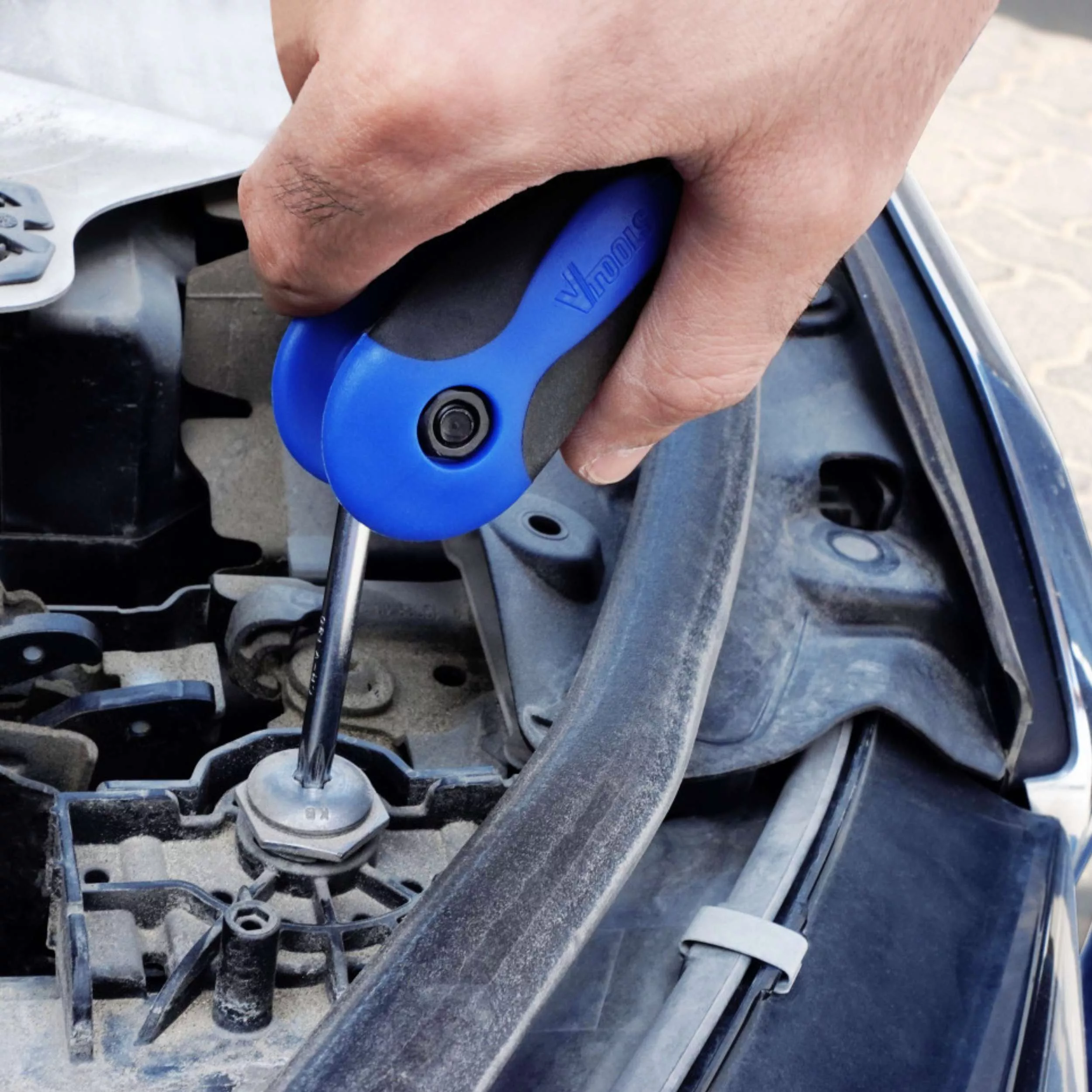 آچار آلن ستاره ای کوتاه وی تولز مدل VT2221 مجموعه 9 عددی