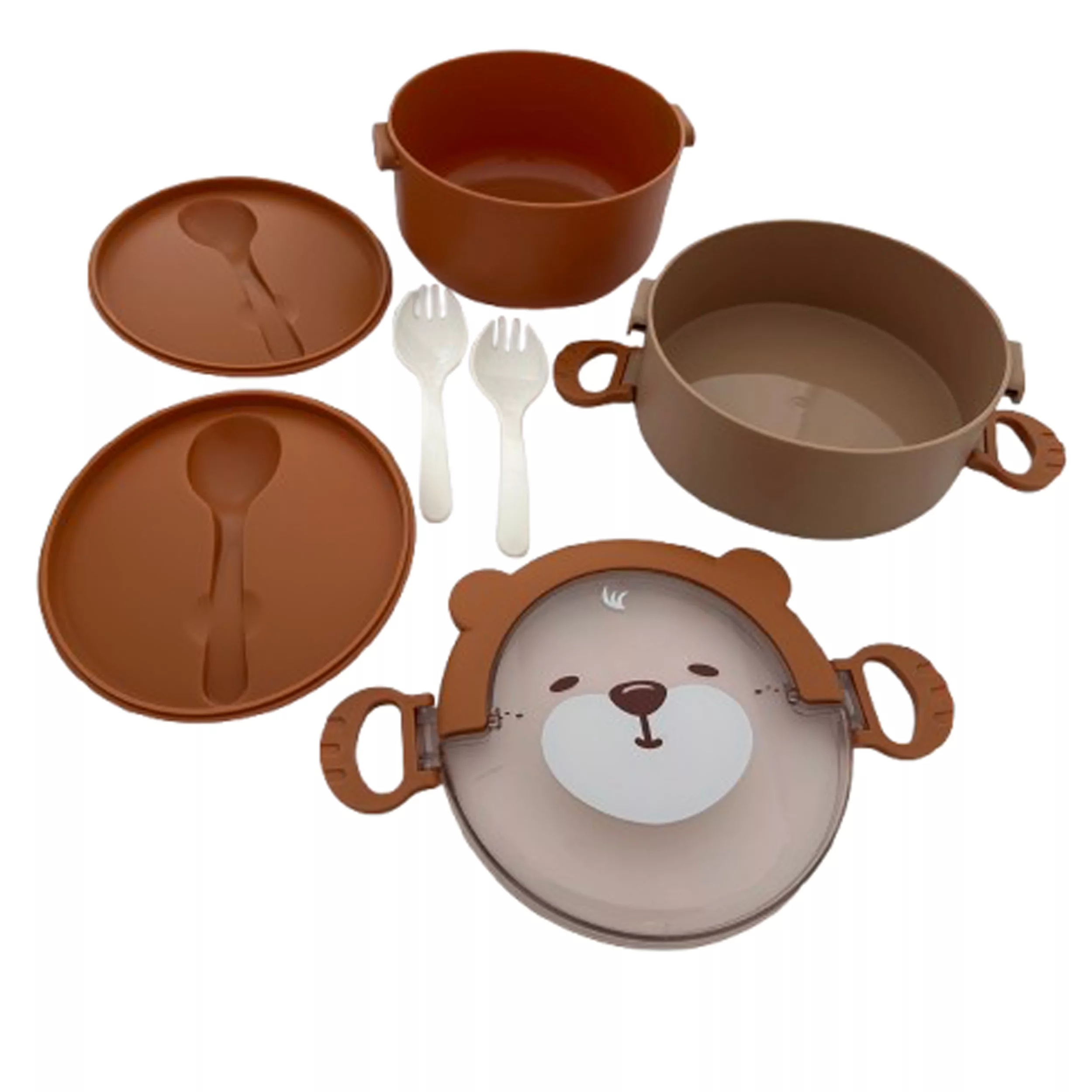 ظرف غذای کودک مدل خرسی کد 007