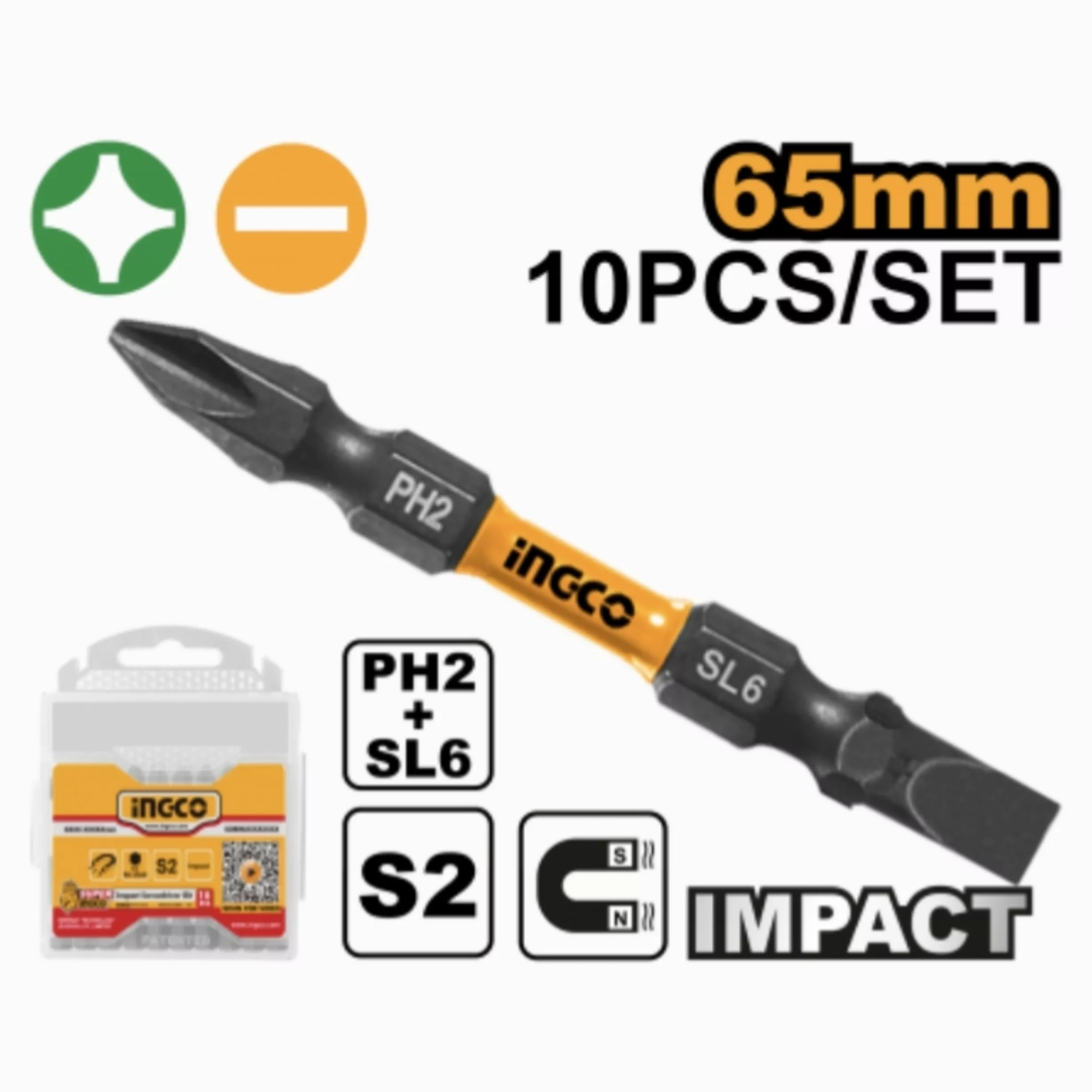 سری پیچ گوشتی یک سر چهارسو یک سر دو سو اینکو مدل SDBIM 21HL133