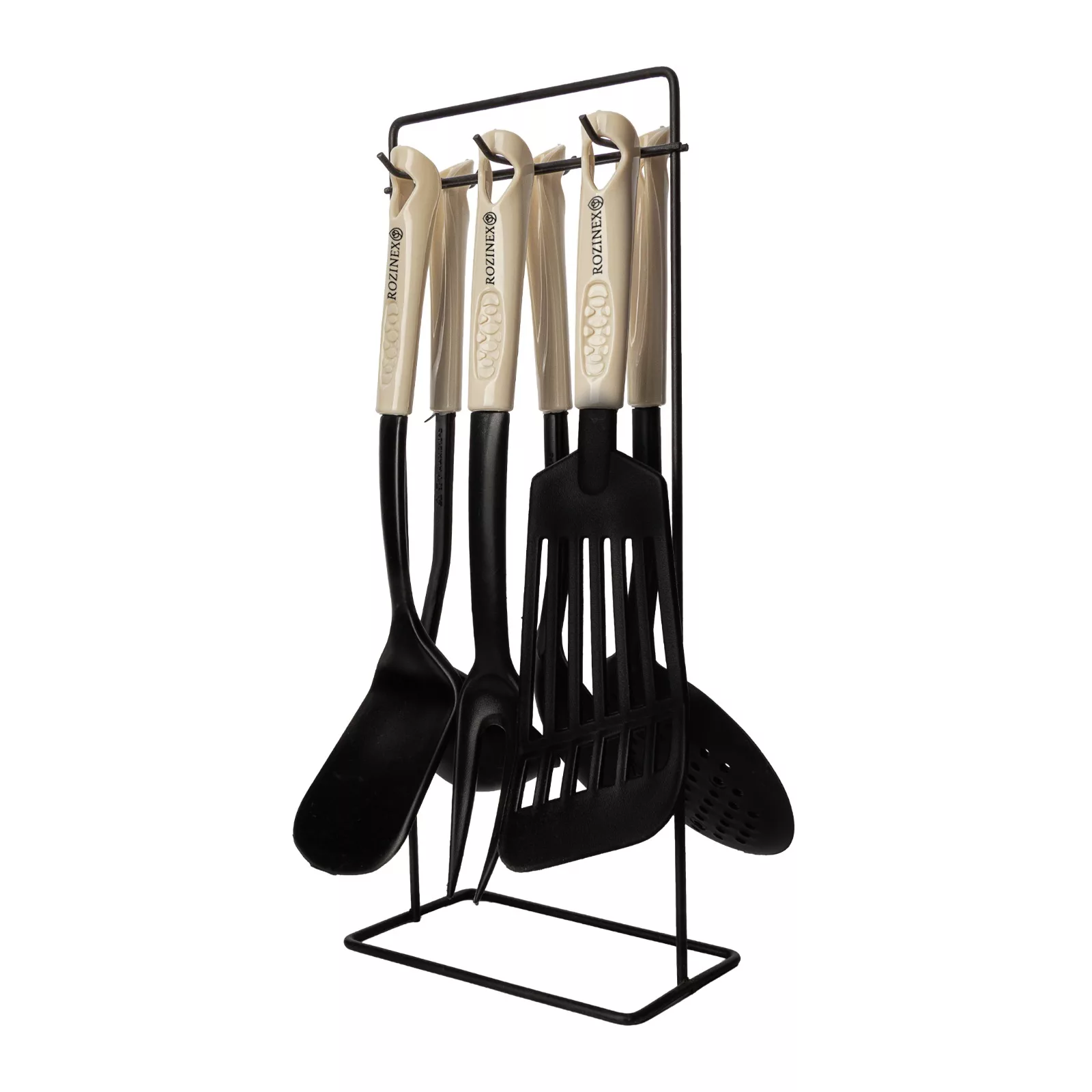 سرویس کفگیر و ملاقه 6 پارچه مدل پرایم به همراه استند