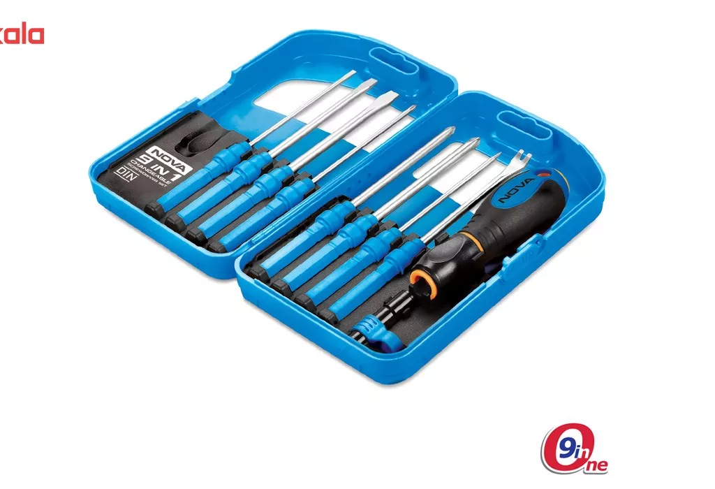 مجموعه 9 عددی پیچ گوشتی نووا مدل NTS 1341