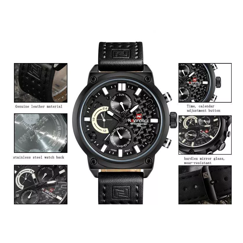 ساعت مچی عقربه ای مردانه نیوی فورس مدل NF9068M - CH-ME-ME