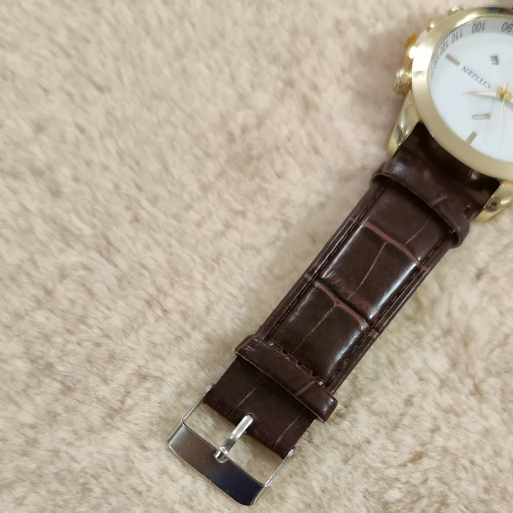 ساعت مچی عقربه‌ای مردانه مدل تک موتوره تقویم دار بند چرمی