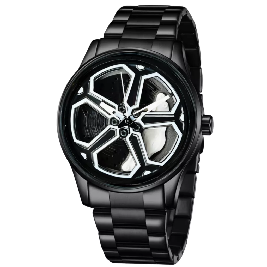 ساعت مچی عقربه‌ای کوارتز مردانه مدل اسپرت صفحه رینگ چرخان کد S1