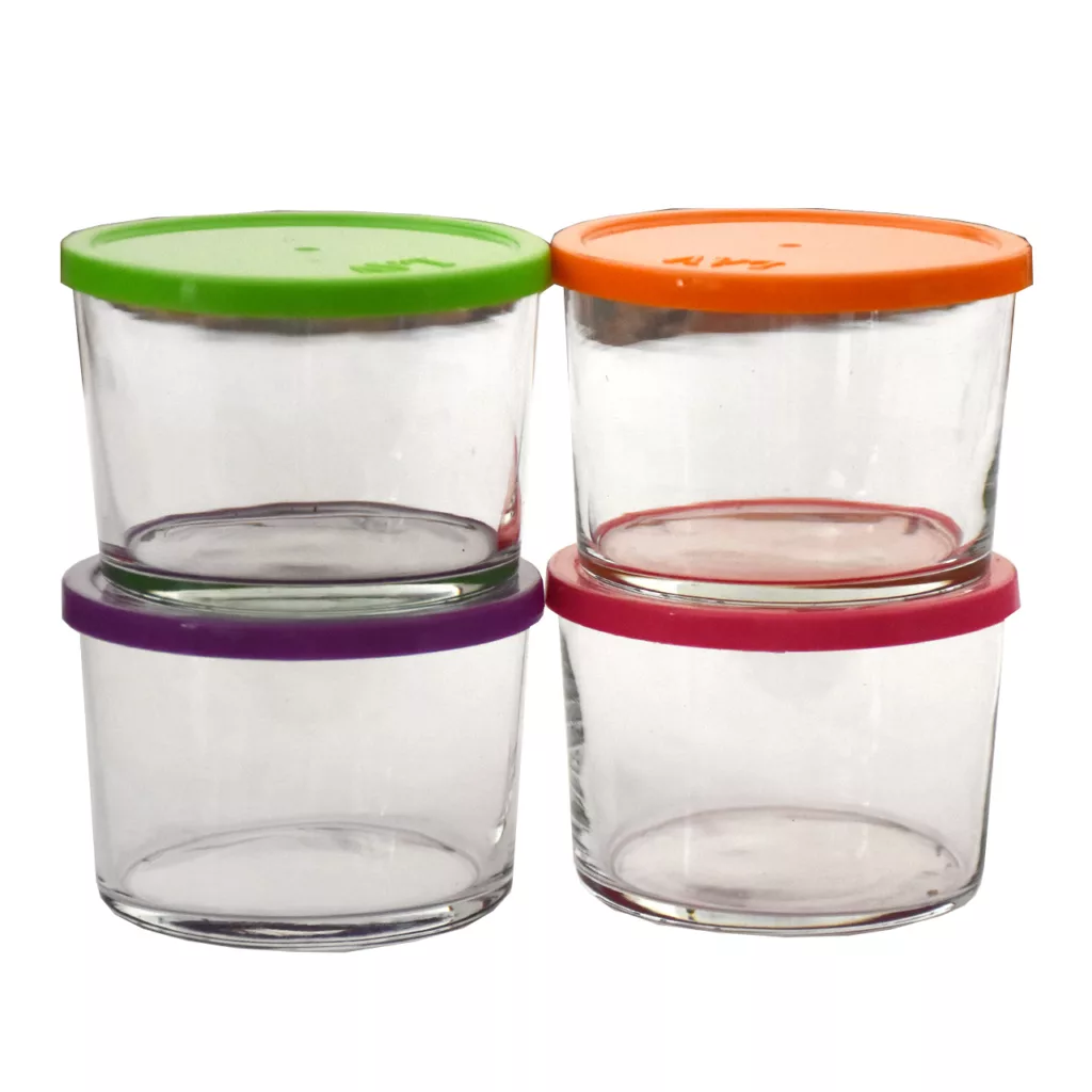 ست ظروف نگهدارنده در دار 4 پارچه پیرکس LAV کد OM01004