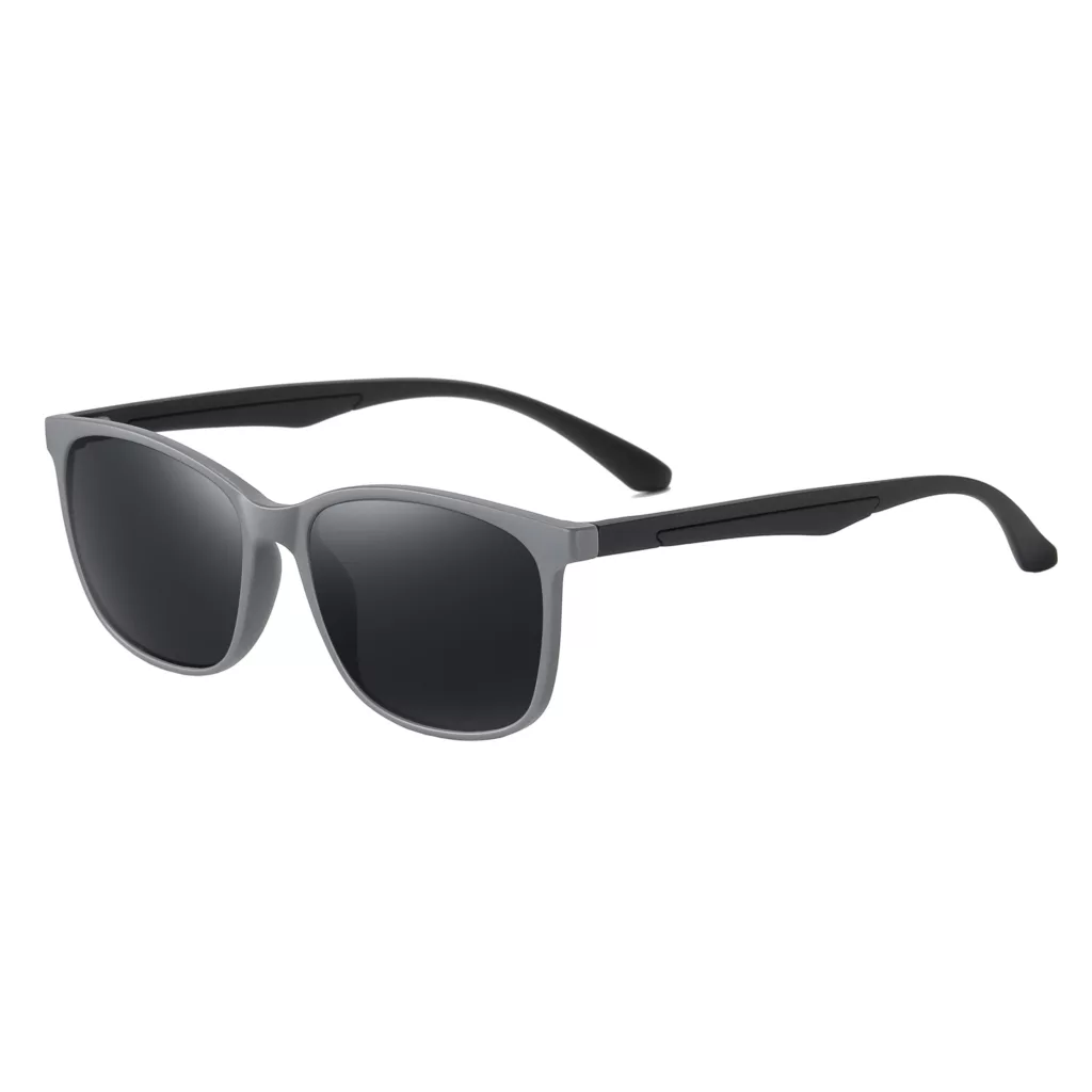 عینک آفتابی مستطیلی مدل  TR3349 C134-P01 Polarized Steel Shadow
