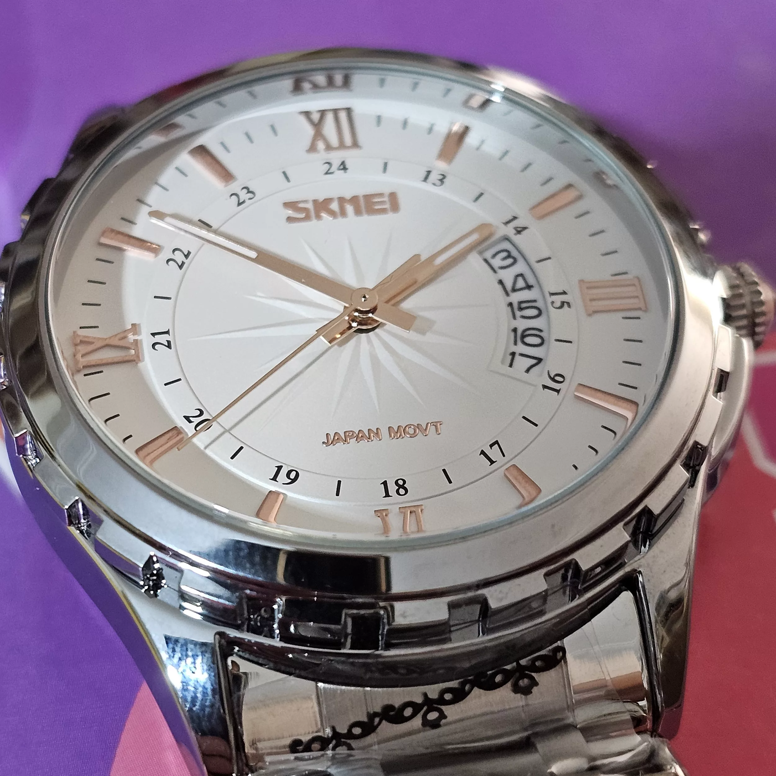 ساعت مچی عقربه‌ای کوارتز مردانه اسکمی مدل  9069 plus japan movt کد 02