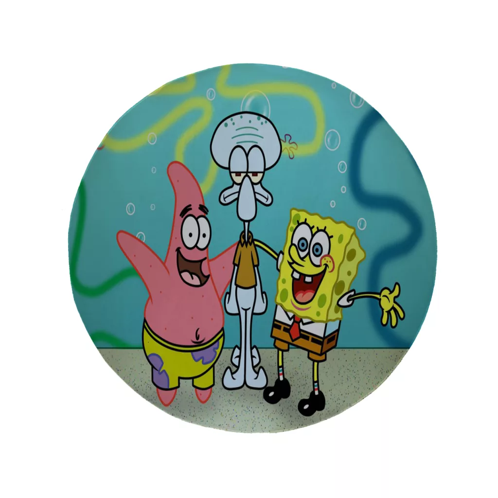 پادری مدل دایره طرح باب اسفنجی کد 8546 سایز 90 × 90 سانتی متر