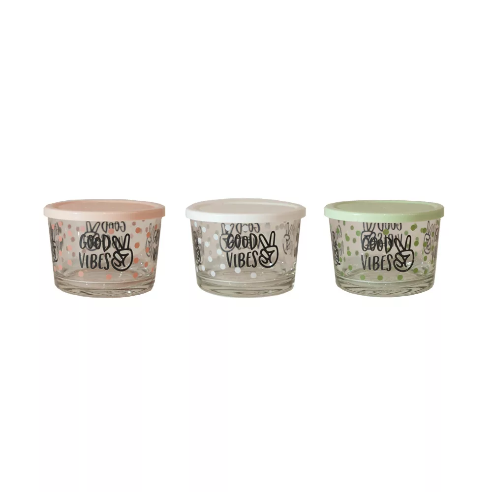 ظرف نگهدارنده لیمون مدل 190ML مجموعه 3 عددی