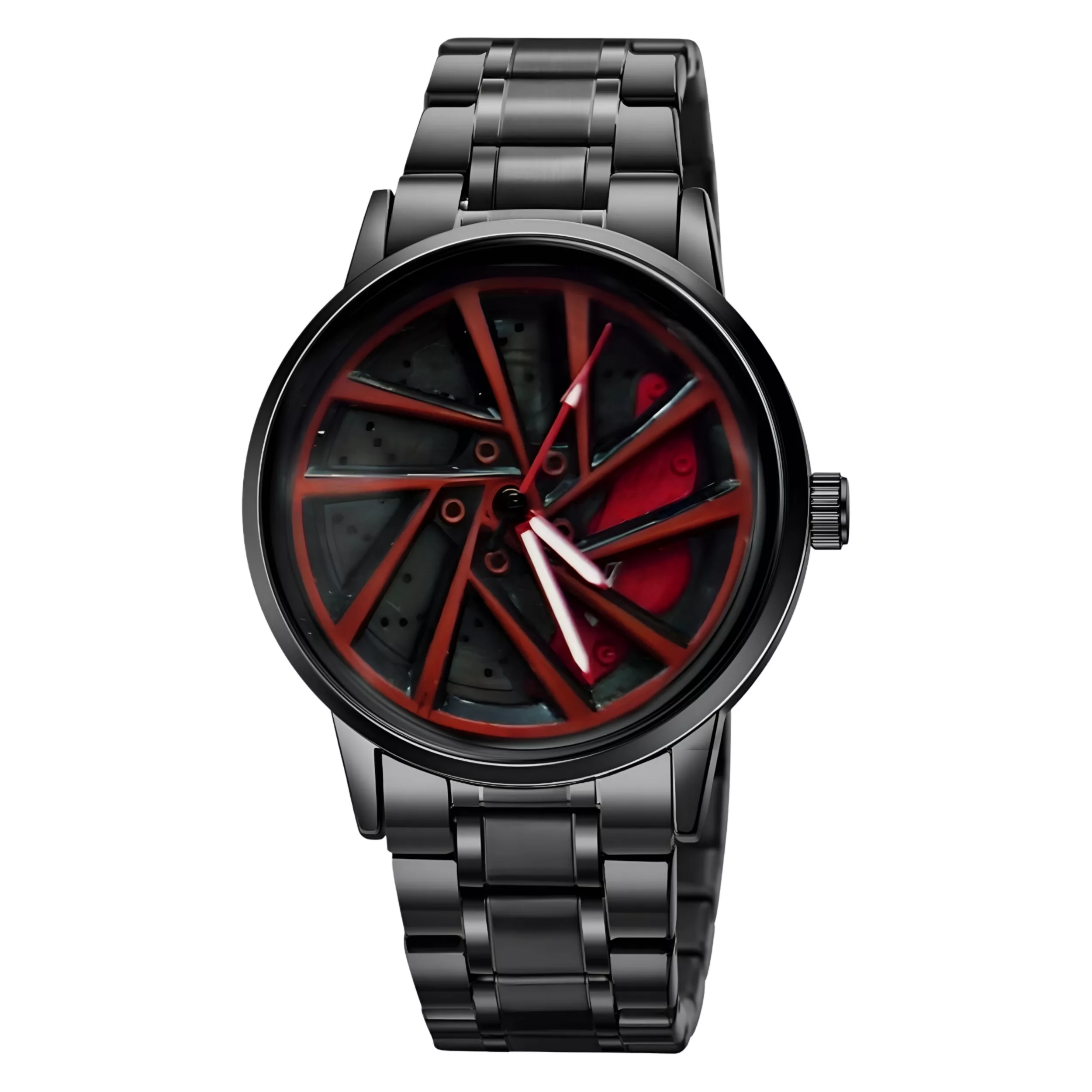 ساعت مچی عقربه‌ای کوارتز مردانه مدل اسپرت صفحه رینگ چرخان کد E