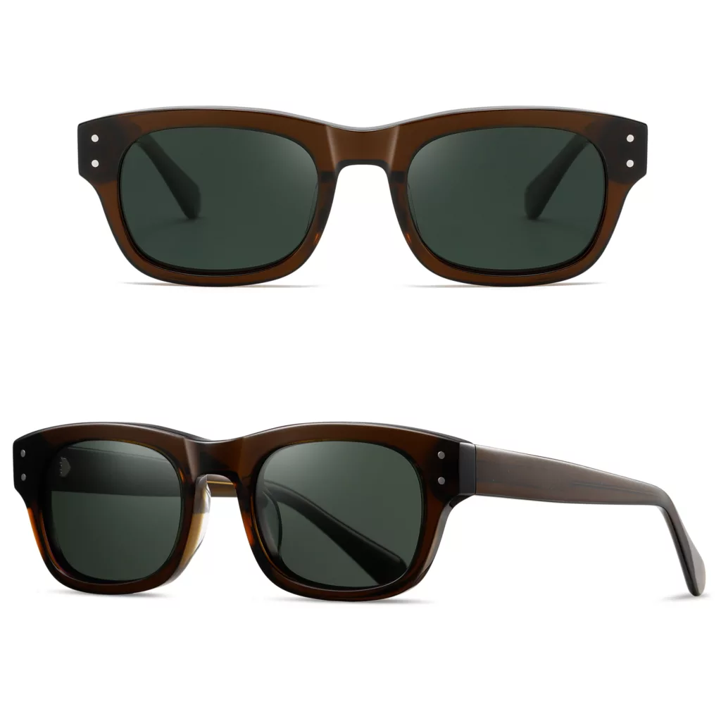 عینک آفتابی مستطیلی آلبرت وگ مدل S32123C4 Acetate Avantgarde Visionary