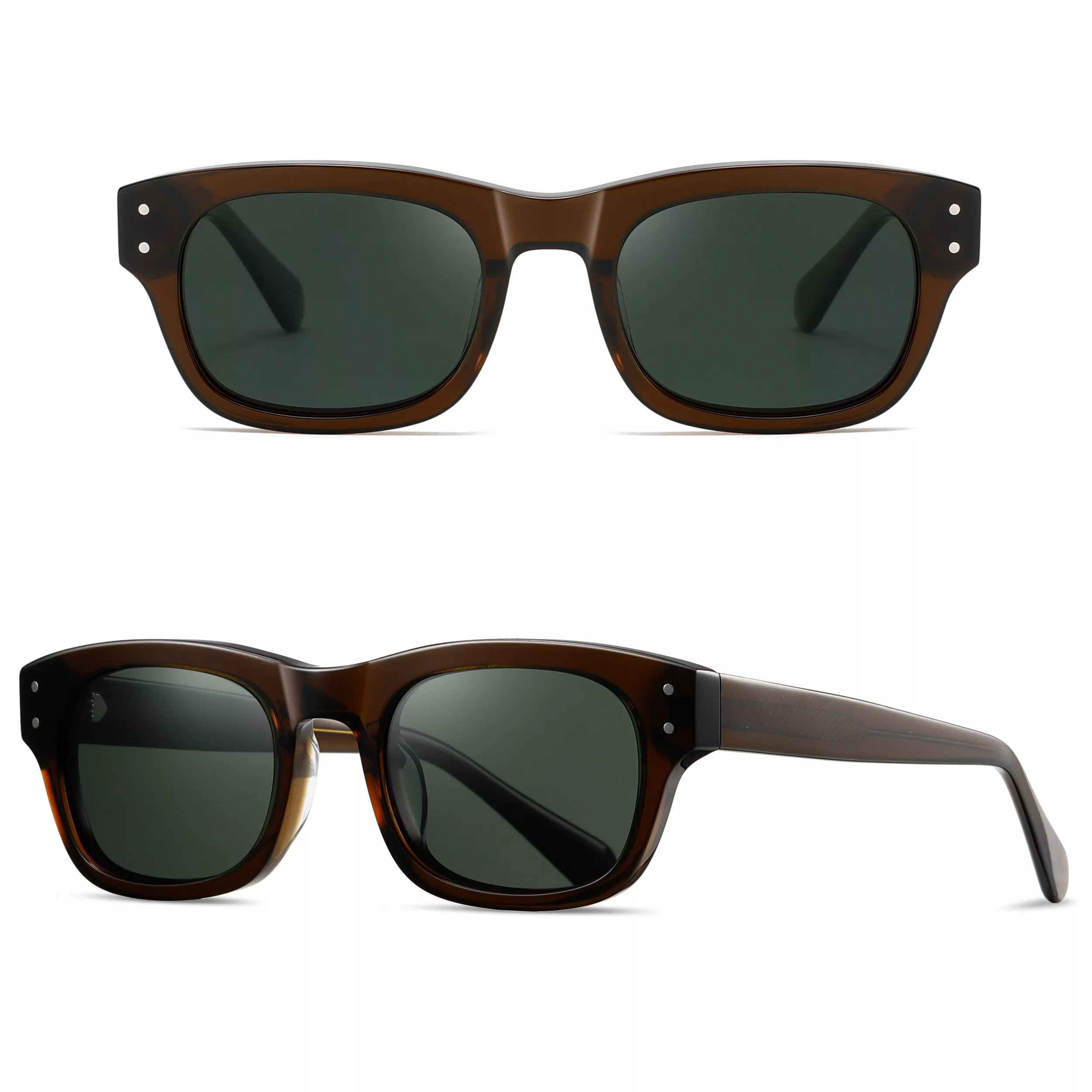 عینک آفتابی مستطیلی آلبرت وگ مدل S32123C4 Acetate Avantgarde Visionary