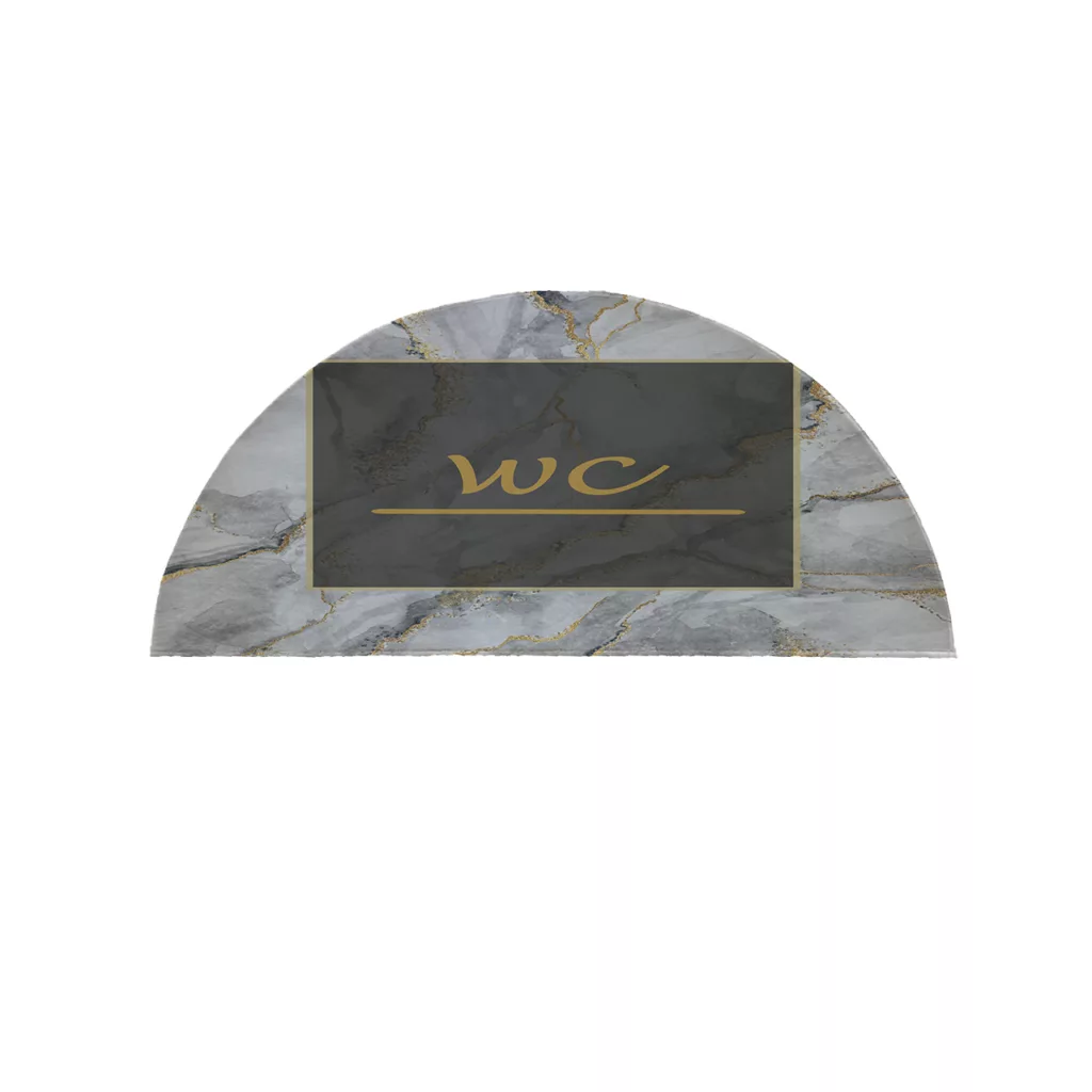 پادری مدل نیم دایره طرح سرویس بهداشتی کد 8679 سایز 90×45 سانتی متر