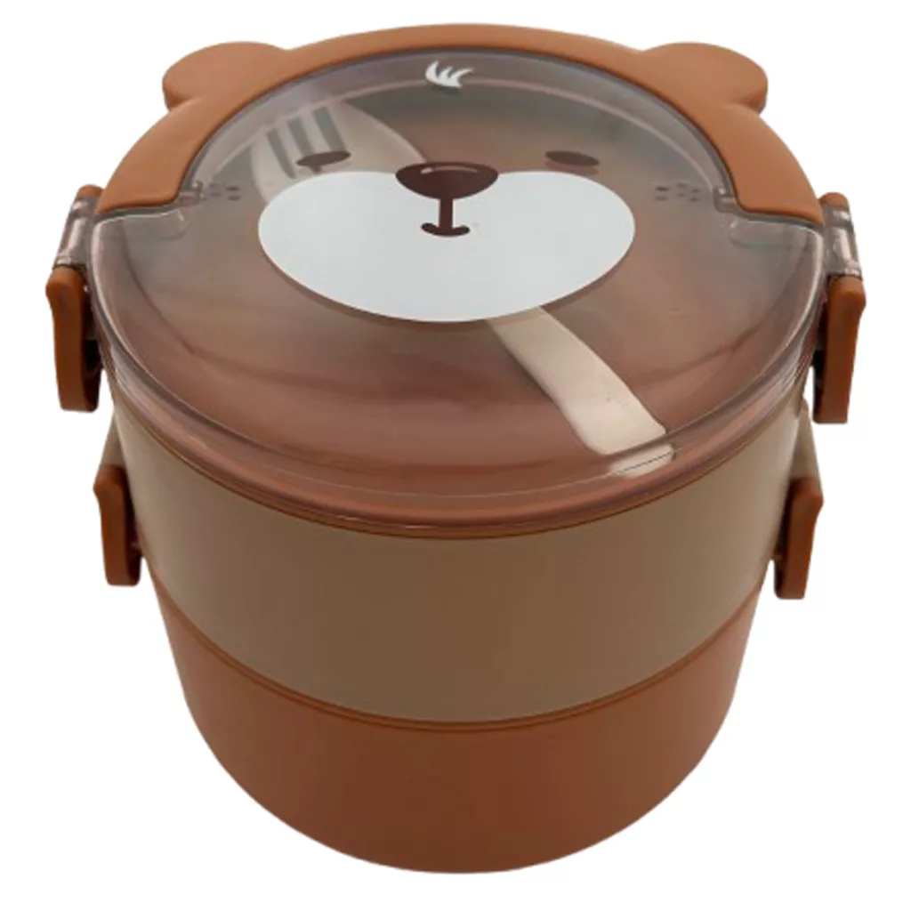 ظرف غذای کودک مدل خرسی کد 007