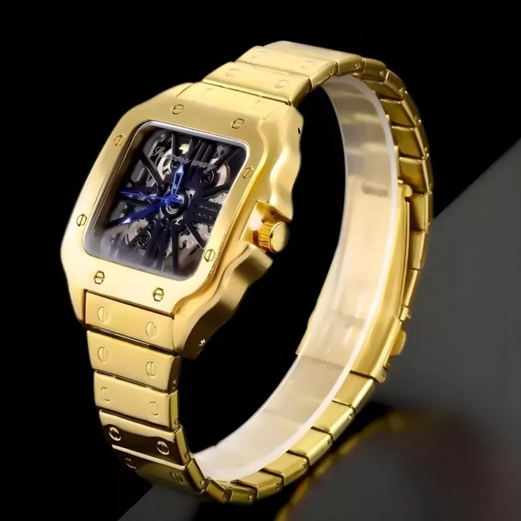 ساعت مچی عقربه‌ای کوارتز مردانه مدل پشت شیشه ای کد 02