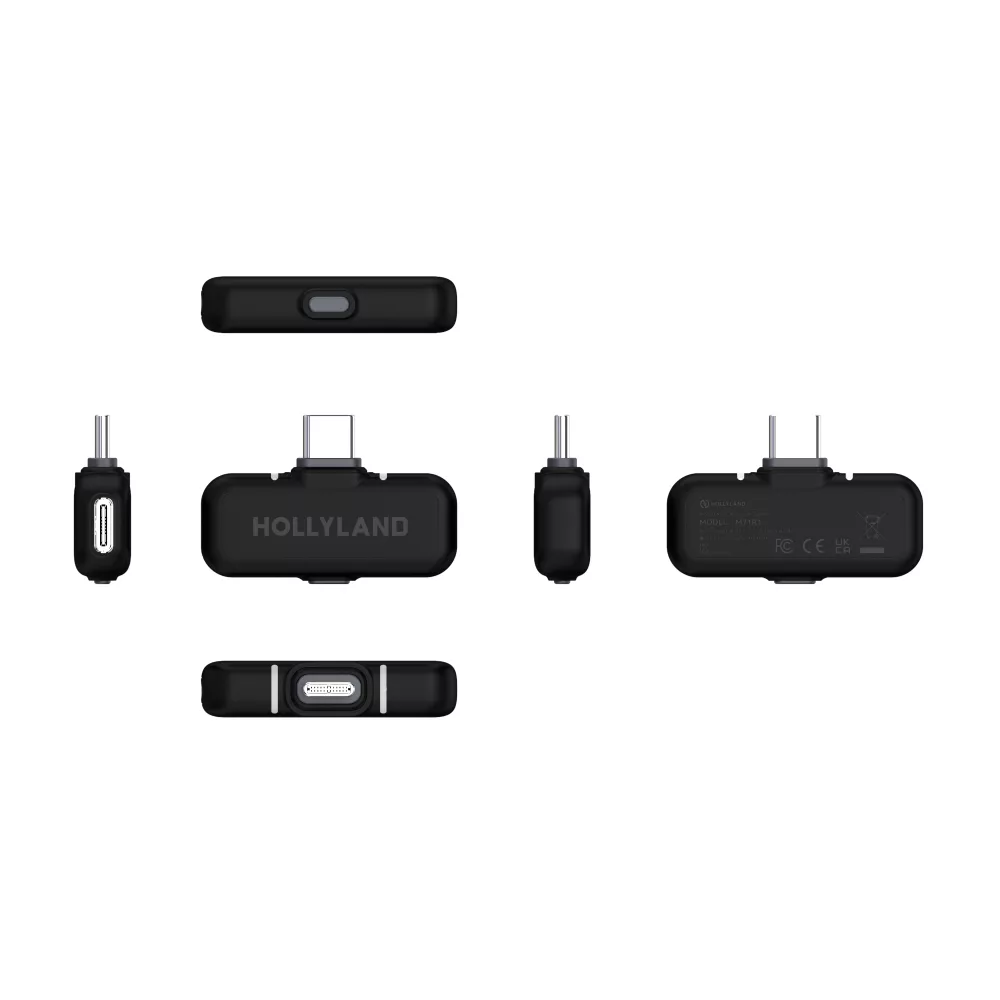 ست میکروفن بی سیم هالی لند مدل LARK MAX 2 Ultimate Combo با درگاه اتصال تایپ سی ، لایتنیگ ، جک 3.5