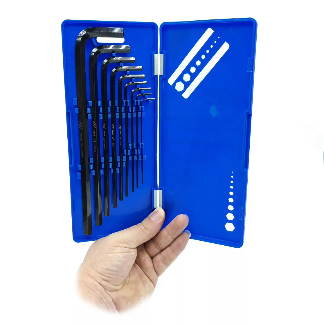 آچار آلن بلند ای زد دی مدل CR-V-9PCS مجموعه 9 عددی