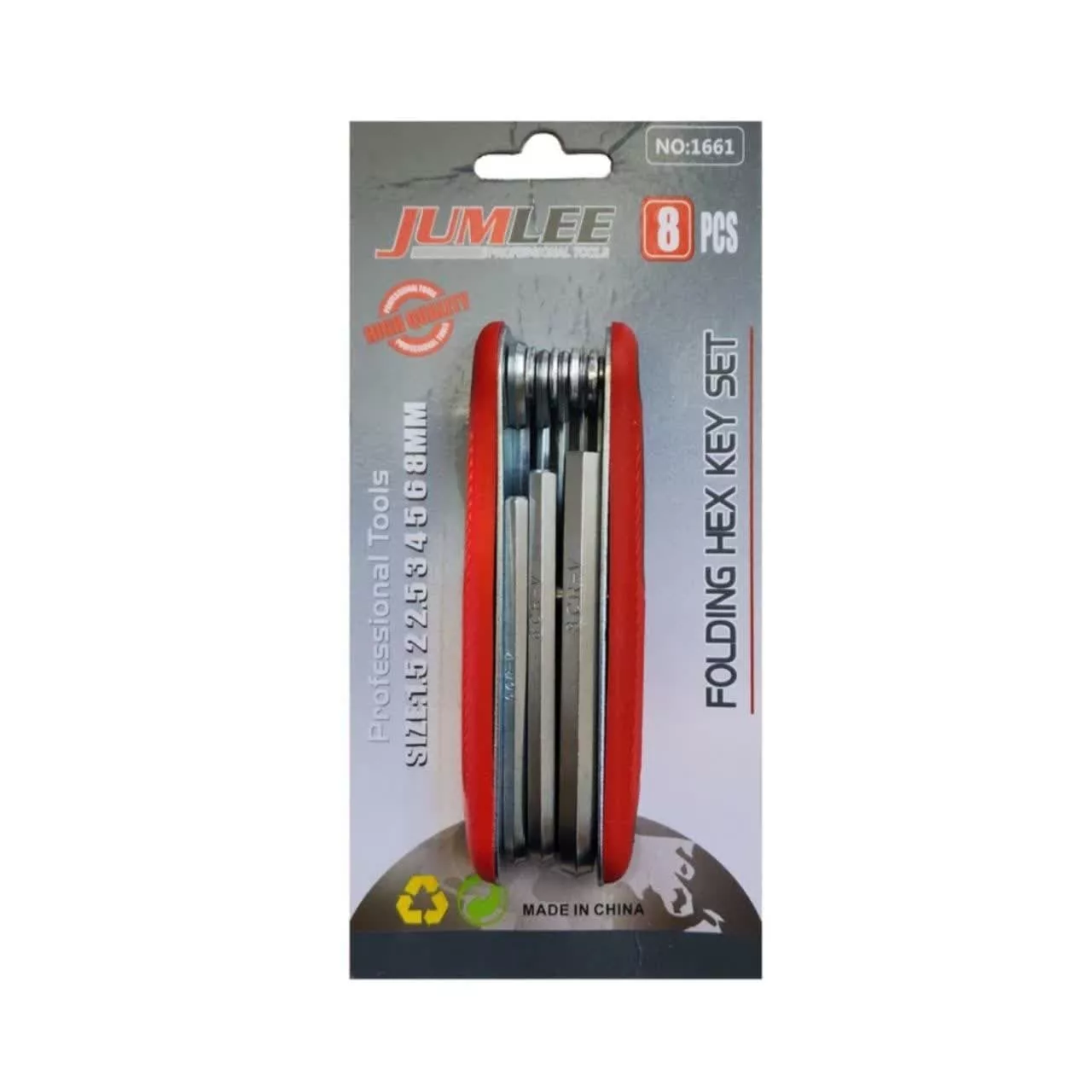 آچار آلن جاملی مدل 1661 مجموعه 8 عددی